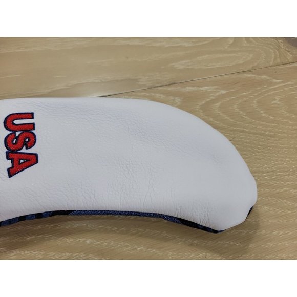 USA 2021 Olympics Golf Iron Headcover Blue Graphic White Front Embroidered - Picture 3 of 9